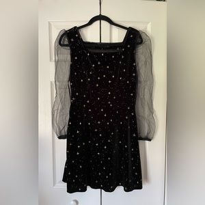 Target Allegra K black star dress